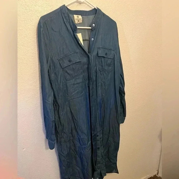 Laurie felt denim dress with tie NWT - Picture 4 of 7